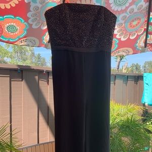 Sequin Strapless Halston jumpsuit